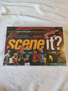 Scene It? Sports ESPN DVD Board Game Mattel Trivia Game New Factory Sealed